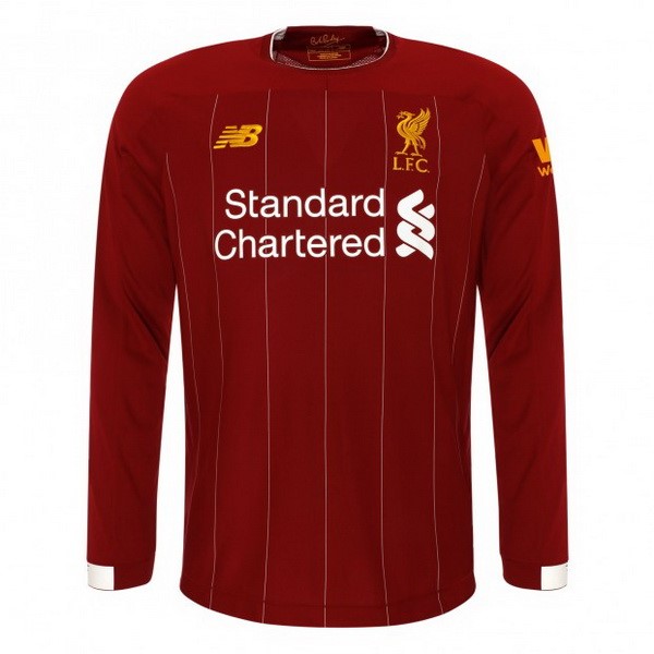 Camiseta Liverpool 1ª ML 2019-2020 Rojo